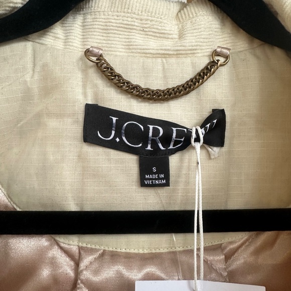 J.CREW, Ivory Cropped Barn Jacket, MSRP $228, NWT - Picture 5 of 15